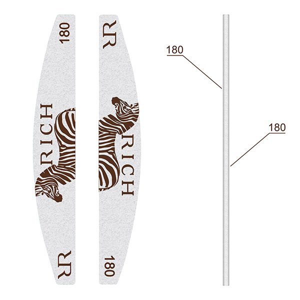 Brown Zebra 180/180 - PREMIUM rašpa
