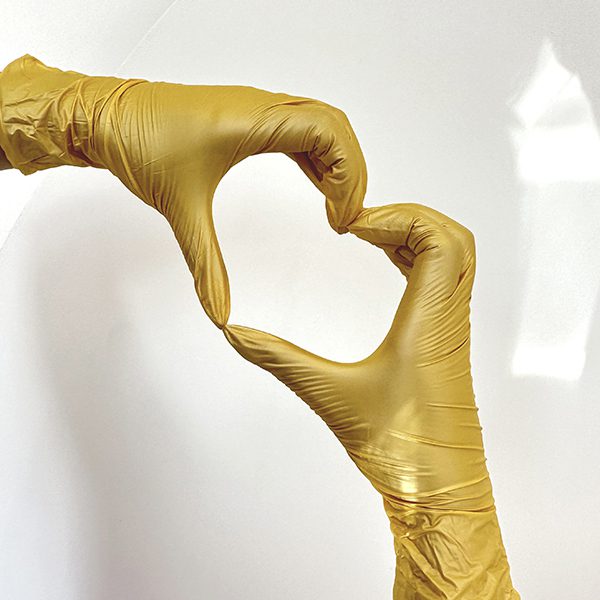 Pearly rukavice - Gold
