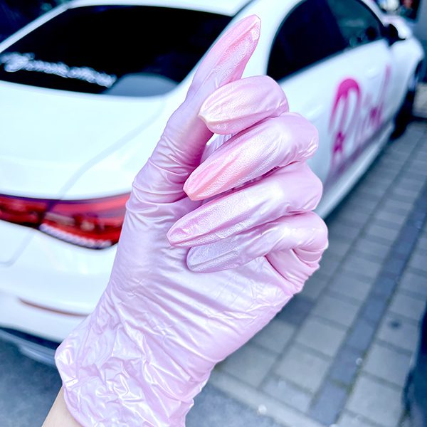 Pearly rukavice - Pink