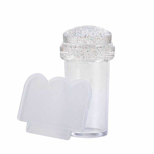 Silikonski pečat - Clear glitter