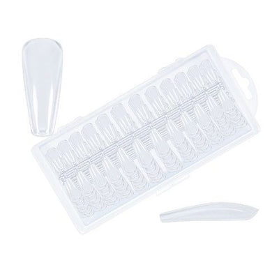 Press-on tipse Ballerina long - clear