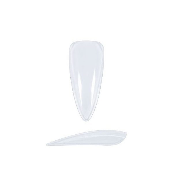 Press-on tipse Almond long - clear
