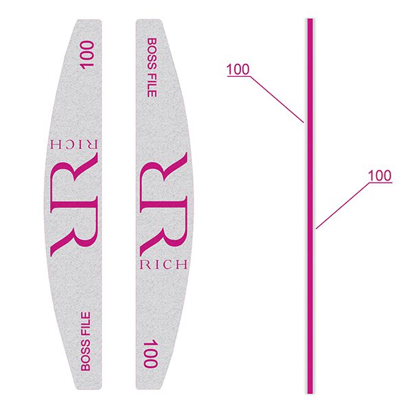 Boss file Pink 100/100 - PREMIUM rašpe 50 komada
