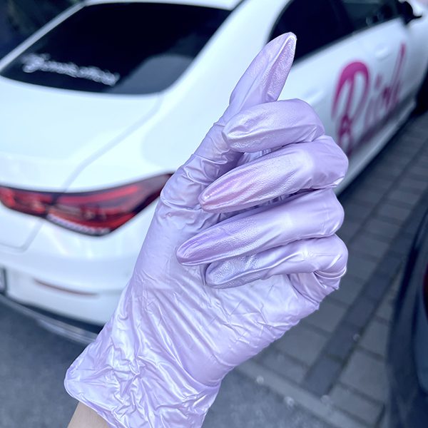 Pearly rukavice - Purple