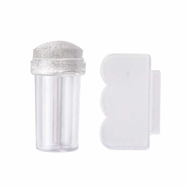 Silikonski pečat - Clear glitter