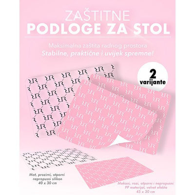 RICH podloga za stol - Pink plastic mat